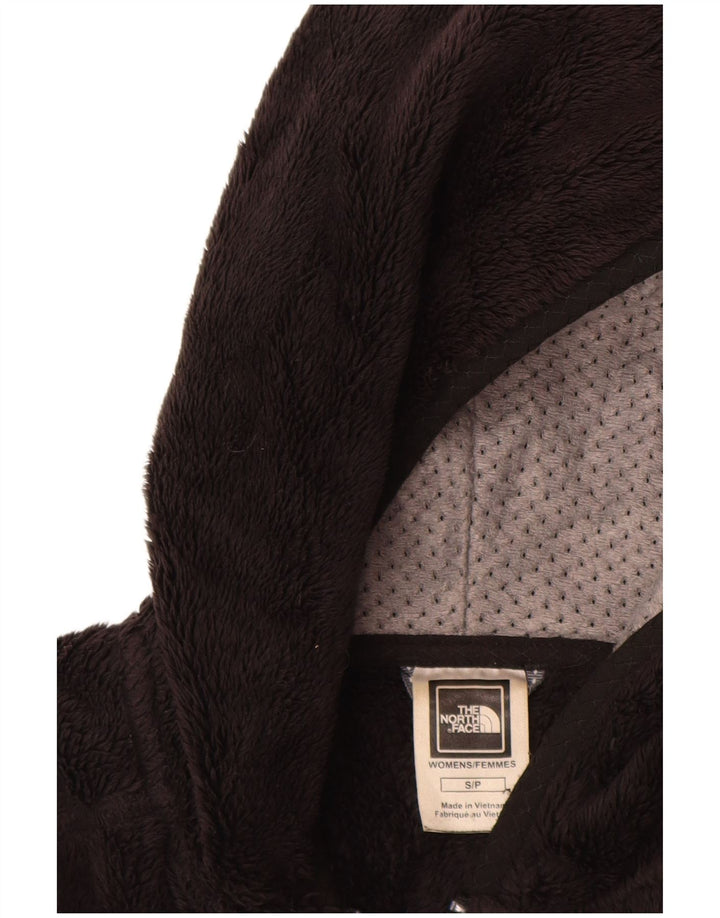 Женская флисовая куртка с капюшоном THE NORTH FACE UK 10, маленькая, черный, полиэстер