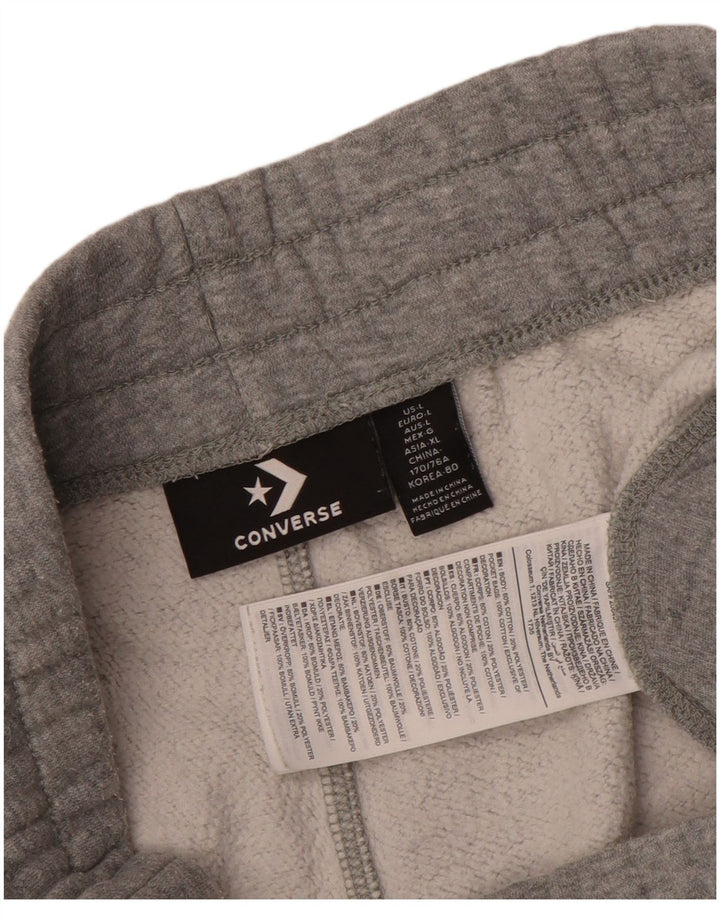 Мужские спортивные брюки Converse Joggers, большие серые хлопковые брюки