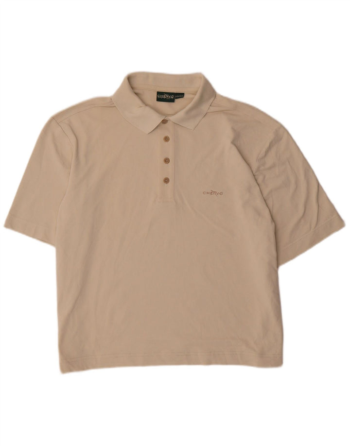 Мужская рубашка-поло Chervo IT 48 Medium Beige Nylon