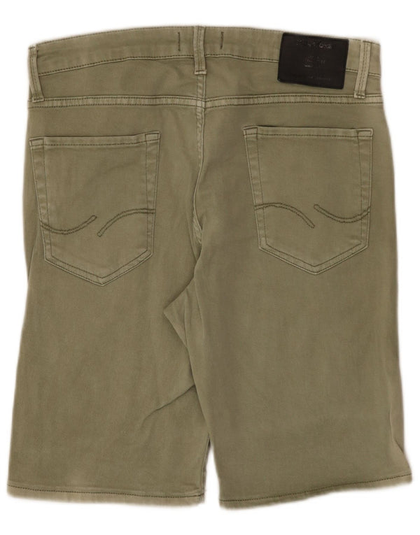 Мужские джинсовые шорты Jack & Jones большие W34 хаки