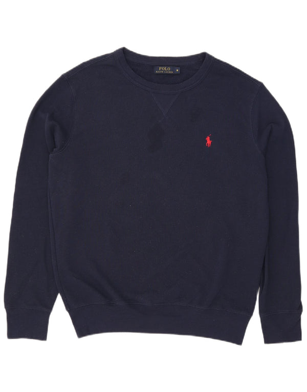 Мужской свитшот Polo Ralph Lauren, средний темно-синий хлопковый джемпер