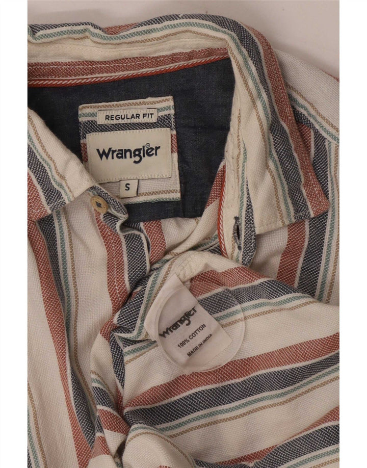 Мужская рубашка стандартного кроя Wrangler, маленькая хлопковая разноцветная полоска