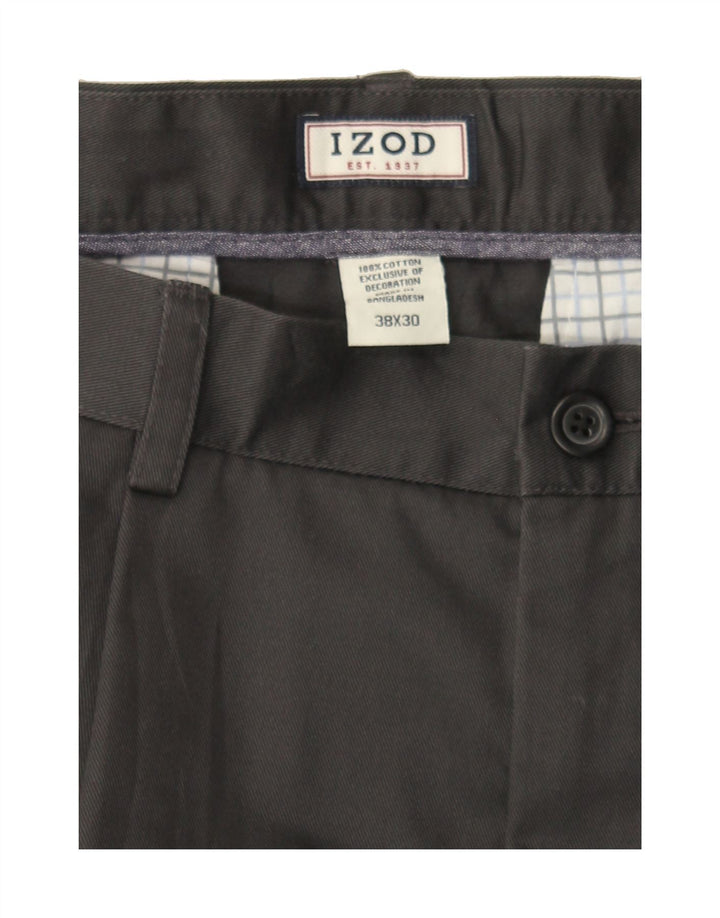 IZOD Mens Pegged Casual Trousers W38 L30 Grey Cotton Vintage Izod and Second-Hand Izod from Messina Hembry 