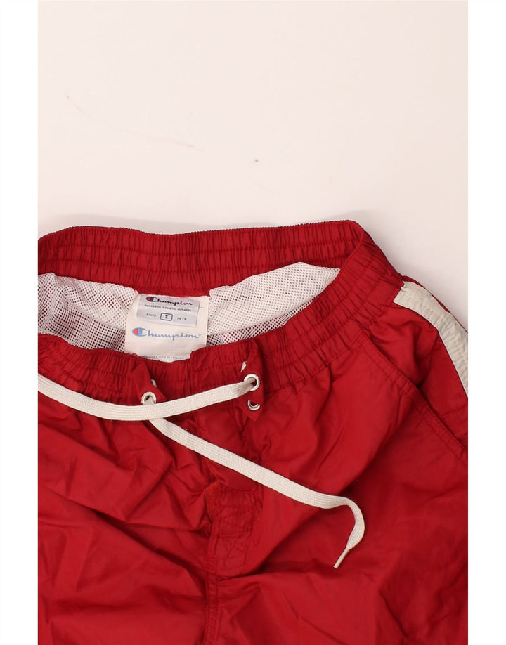 CHAMPION Mens Swimming Shorts Small  Red Colourblock Polyester Vintage Champion and Second-Hand Champion from Messina Hembry 