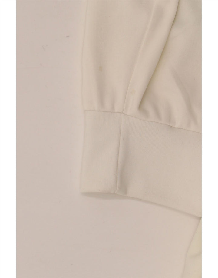 Винтажный мужской спортивный костюм, верхняя куртка 2XL, белый нейлон с цветными блоками