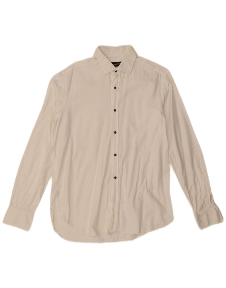 Рубашка мужская Massimo Dutti среднего белого цвета