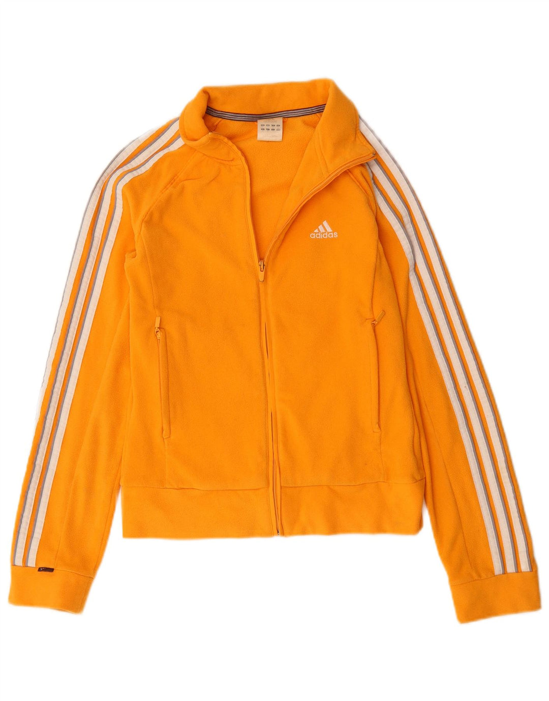 Женский флисовый спортивный костюм Adidas UK 10, маленький желтый полиэстер