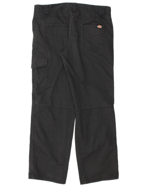 Женские прямые брюки карго Dickies UK 12, средние W32 L30, черный хлопок