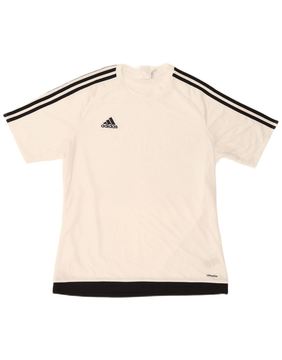 Мужская футболка ADIDAS Climalite, большой белый полиэстер с цветными блоками