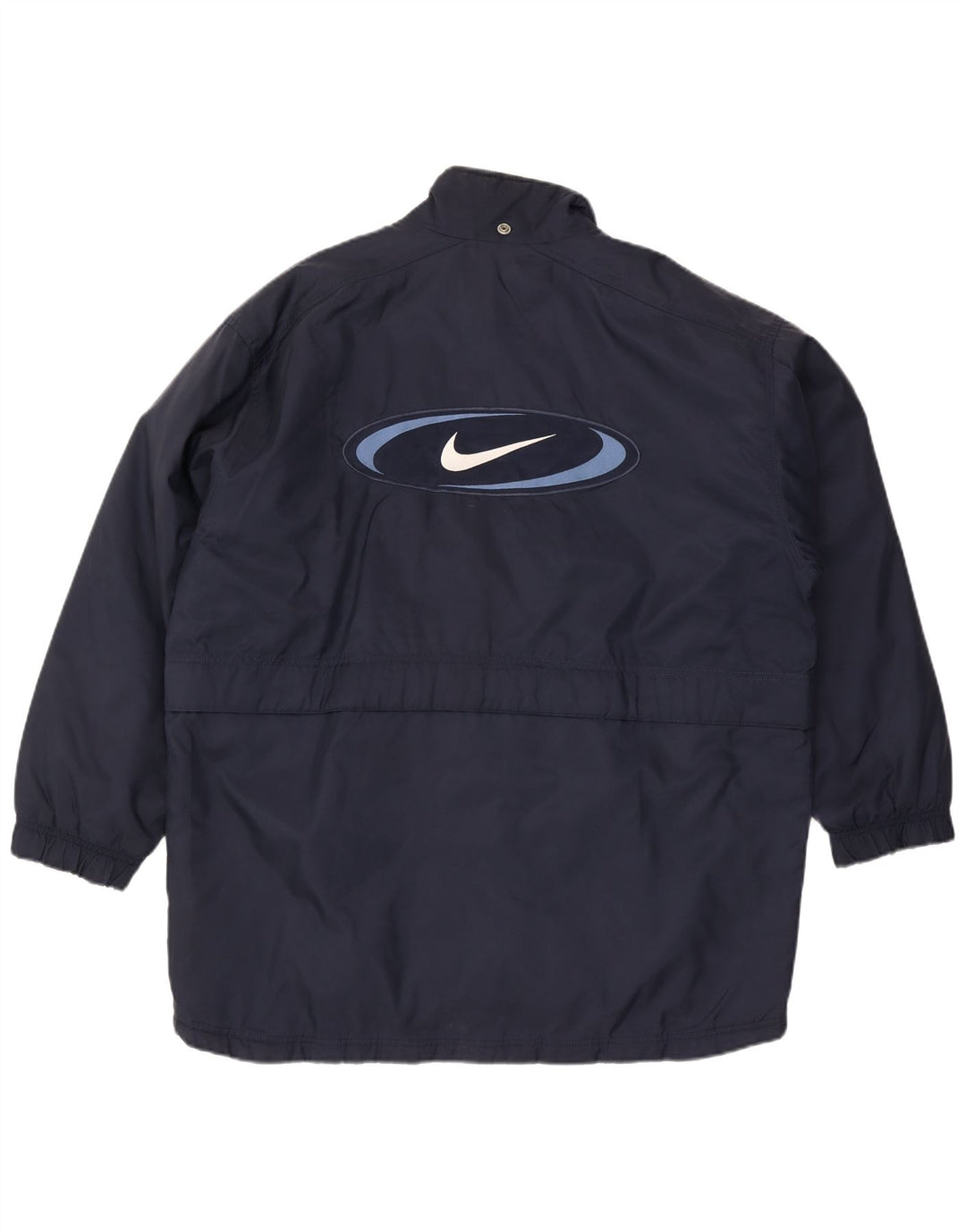 Мужская ветровка с рисунком Nike UK 42/44, большой темно-синий нейлон