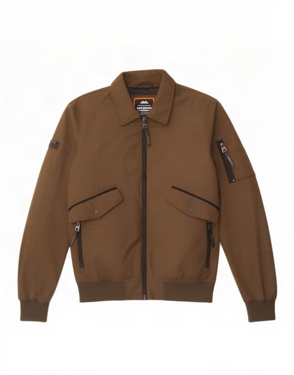 Мужская куртка-бомбер Superdry UK 38, средний хаки, полиэстер