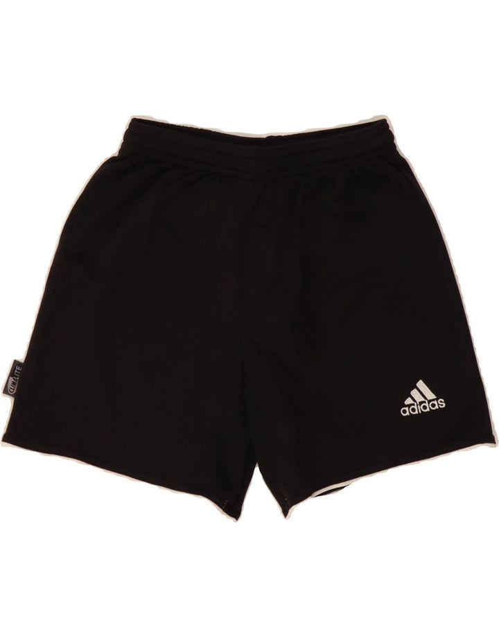 ADIDAS Boys Climalite Sport Shorts 7-8 Years  Black Polyester Vintage Adidas and Second-Hand Adidas from Messina Hembry 