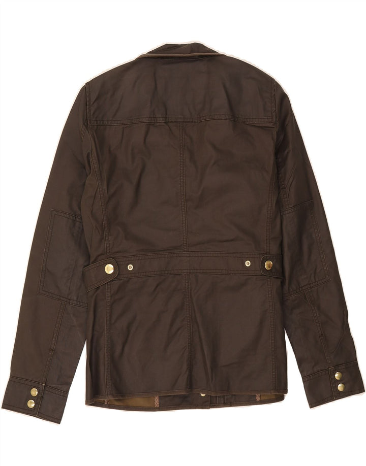 Женская куртка J. CREW UK 10, маленькая, коричневый, хлопок