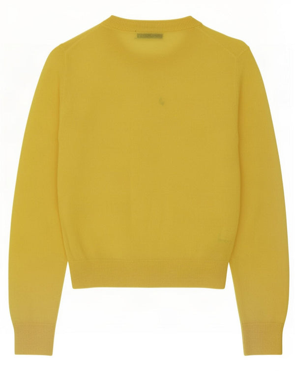 Женский укороченный кардиган Zara UK 10, маленький желтый нейлоновый свитер