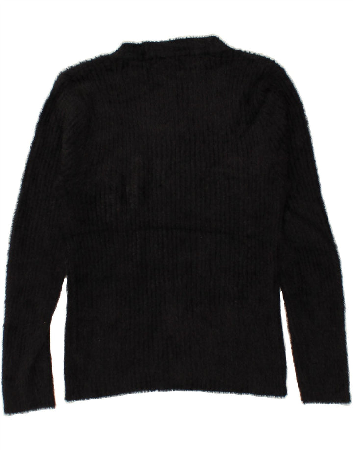 VINTAGE Womens Crew Neck Jumper Sweater UK 10 Small Black Vintage Vintage and Second-Hand Vintage from Messina Hembry 