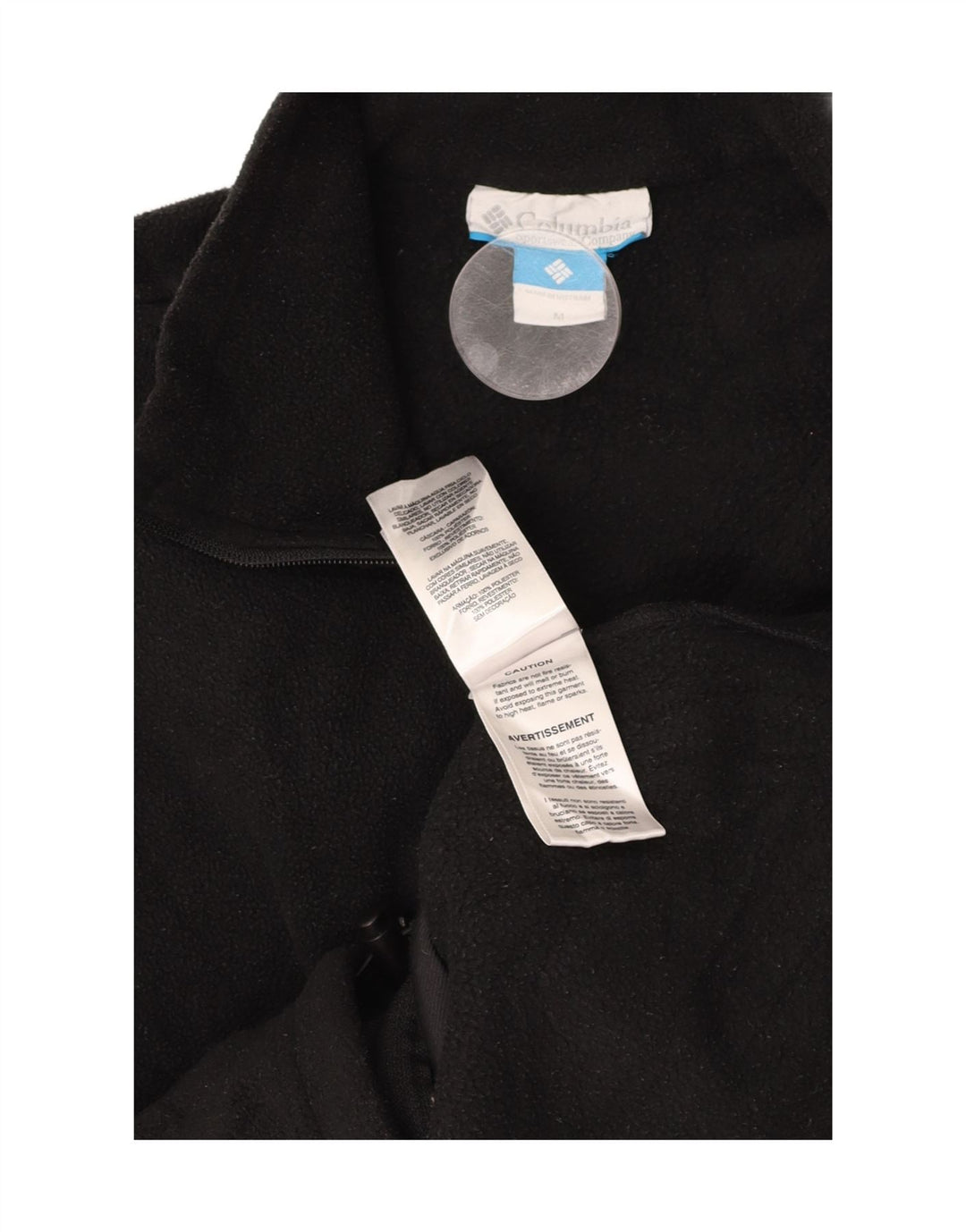 Мужская флисовая куртка COLUMBIA UK 38, средний черный полиэстер