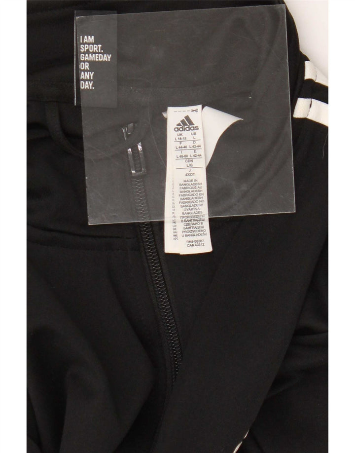 Женская спортивная куртка Adidas UK 16/18, большой черный полиэстер