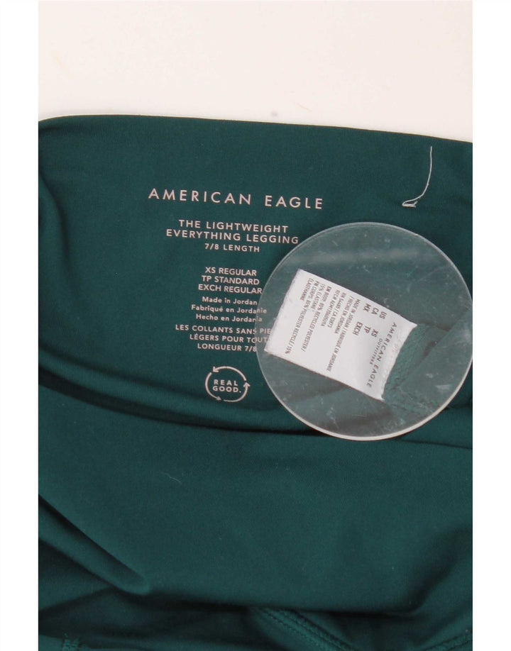 Женские леггинсы American Eagle UK 4 XS, зеленый полиэстер