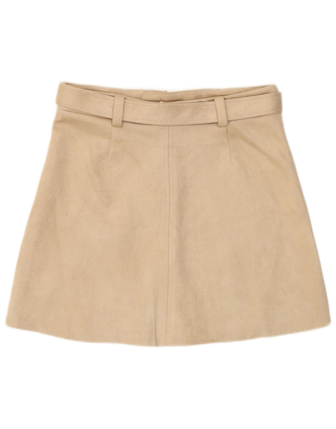 Женская мини-юбка Zara Medium W28, бежевый полиэстер