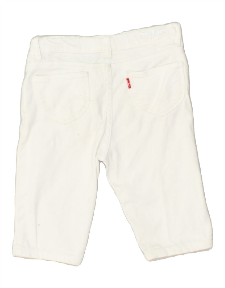 LEVI'S Girls Denim Shorts 3-4 Years W22 Off White Cotton | Vintage Levi's | Thrift | Second-Hand Levi's | Used Clothing | Messina Hembry 