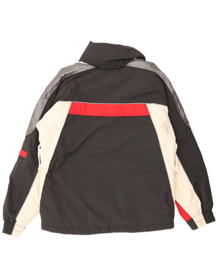 Мужская лыжная куртка Luhta UK 40, большая, темно-синяя, с цветными блоками, полиамид