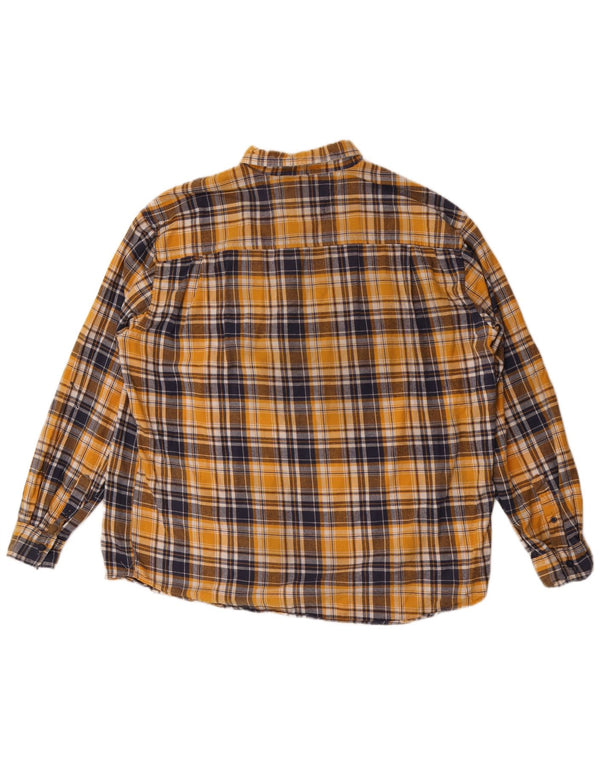 Мужская фланелевая рубашка Atlas For Men 2XL, желтая клетка, хлопок