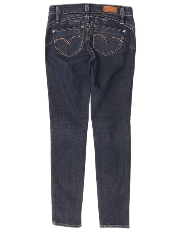 Женские джинсы скинни Levi's с низкой талией W26 L29 Темно-синие, хлопок