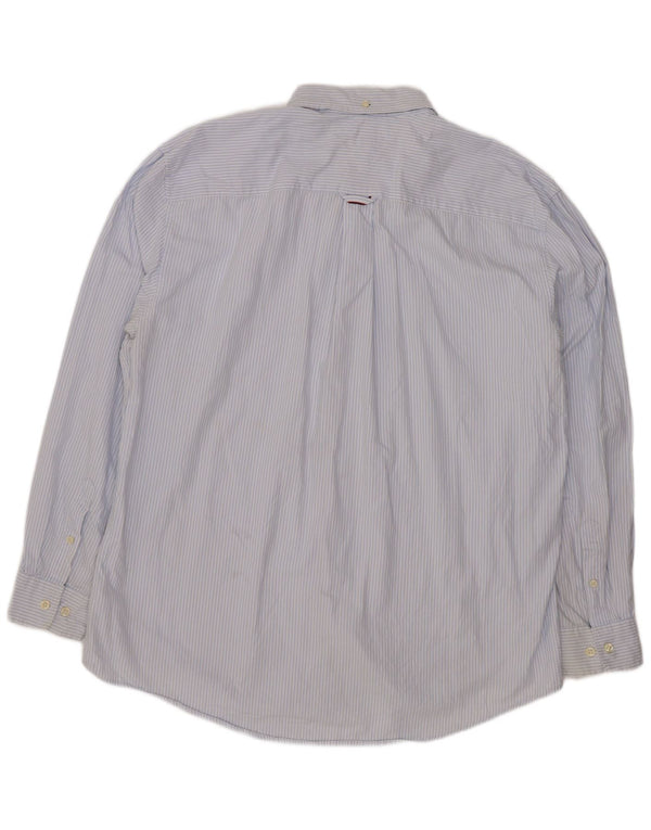 Мужская рубашка Tommy Hilfiger 2XL из хлопка в синюю полоску