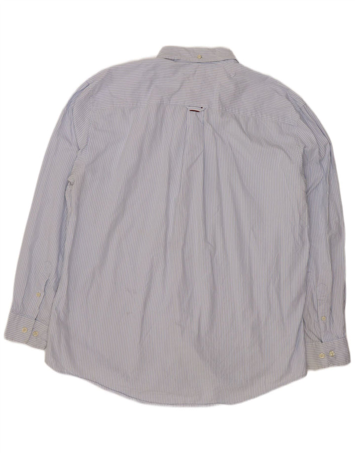 Мужская рубашка Tommy Hilfiger 2XL из хлопка в синюю полоску