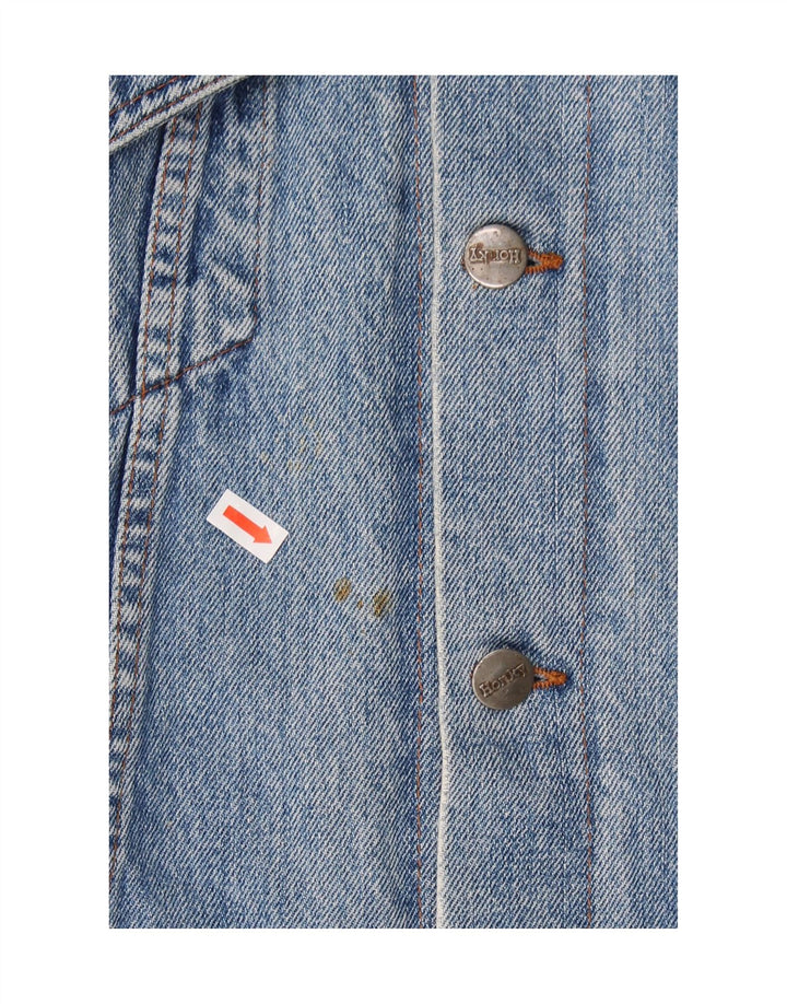 VINTAGE Mens Denim Jacket UK 36 Small Blue Cotton