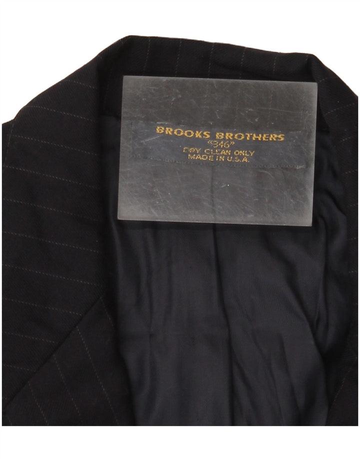 Мужской пиджак BROOKS BROTHERS 346 UK 38 средний темно-синий в тонкую полоску