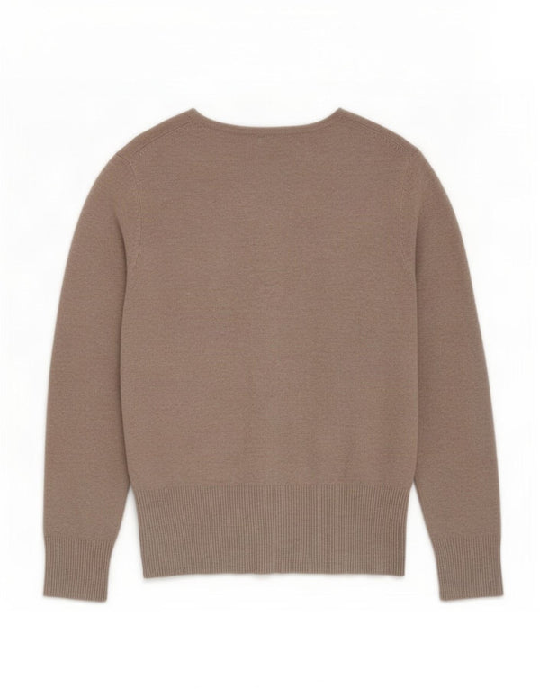 Женский кардиган Marks & Spencer UK 16, большой, бежевый, вискоза