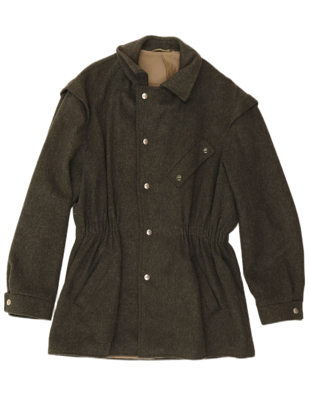 Винтажное женское пальто IT 50 XL Хаки