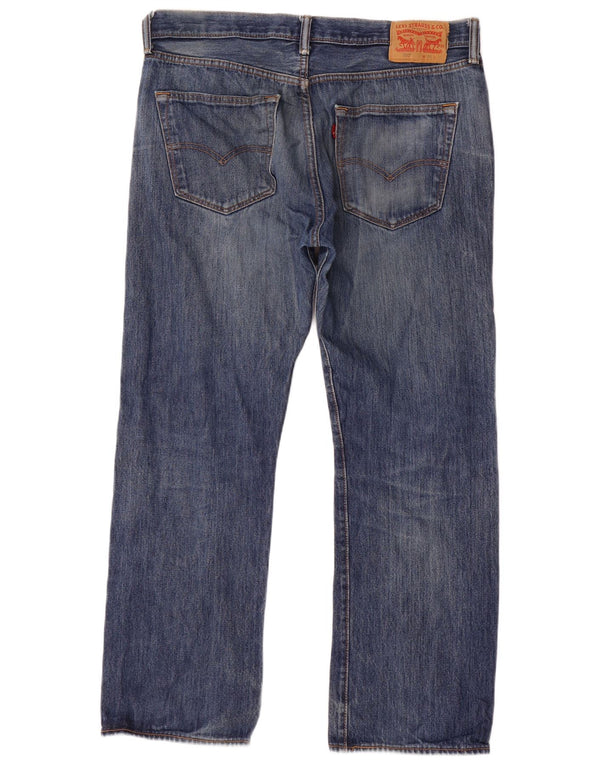 Мужские прямые джинсы Levi's 501 W36 L30 темно-синие, хлопок