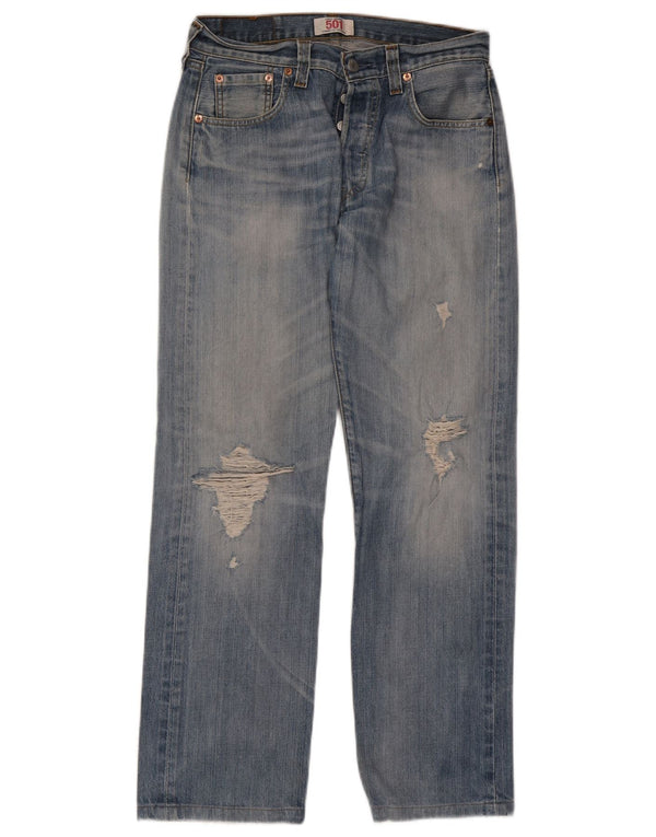Мужские прямые джинсы Levi's 501 W30 L29, синий хлопок