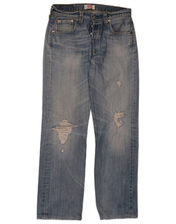 Мужские прямые джинсы Levi's 501 W30 L29, синий хлопок