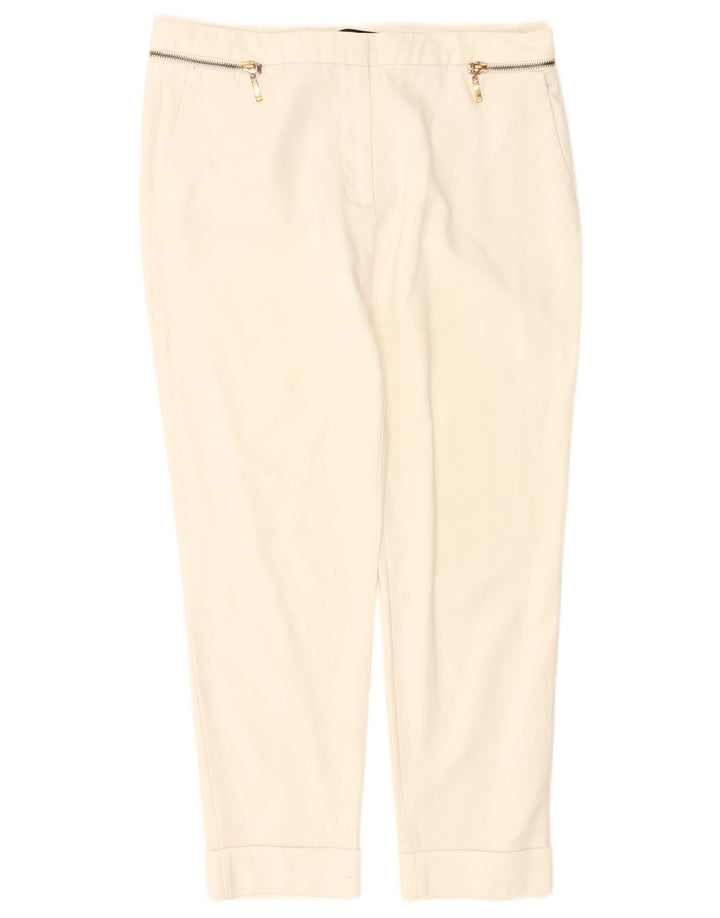 Zara Женские узкие укороченные брюки EU 38 Small W28 L26 Белые