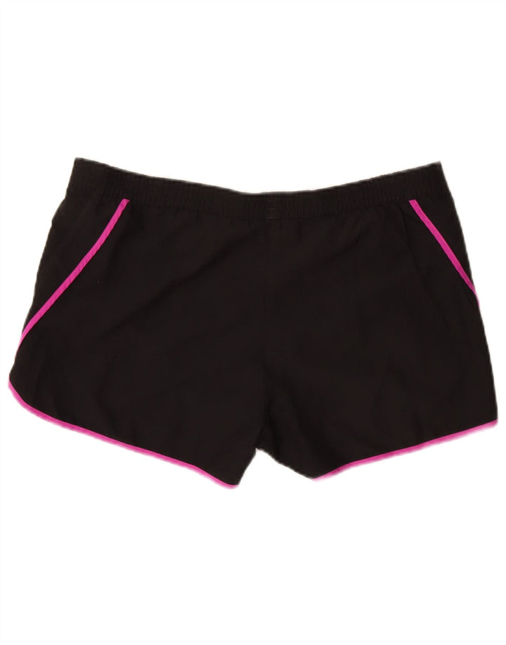 Женские спортивные шорты Adidas Climalite UK 10, маленькие черные из полиэстера