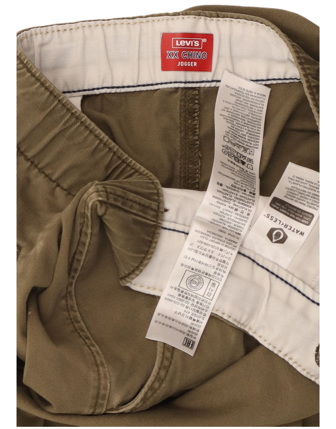 Мужские брюки-чиносы LEVI'S Joggers 2XL W40 L28 Хаки Хлопок