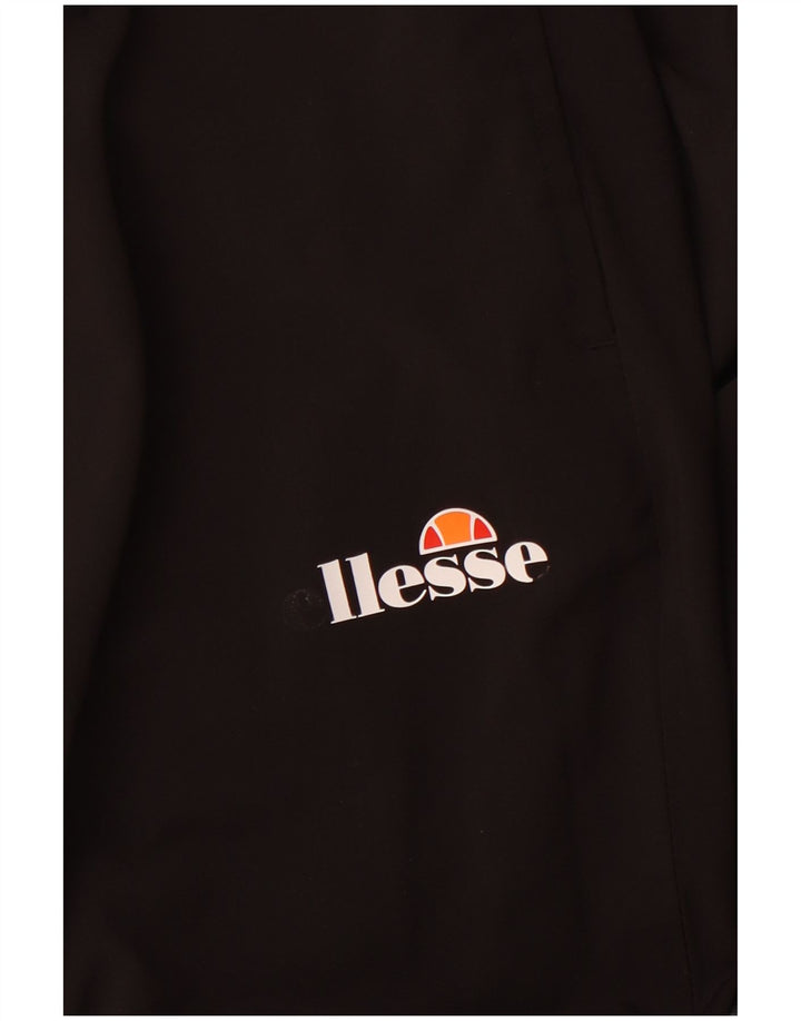 ELLESSE Женские спортивные брюки Джоггеры UK 12 Средний черный хлопок