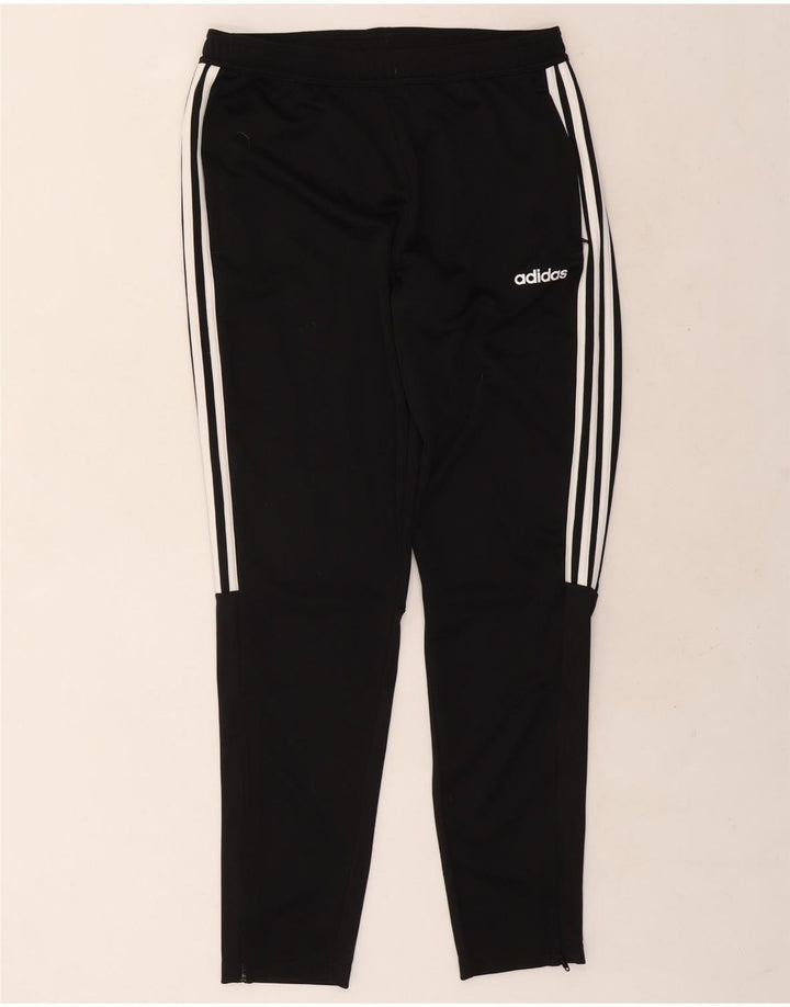 Мужские спортивные брюки Adidas Climalite, большие черные полиэстеровые брюки