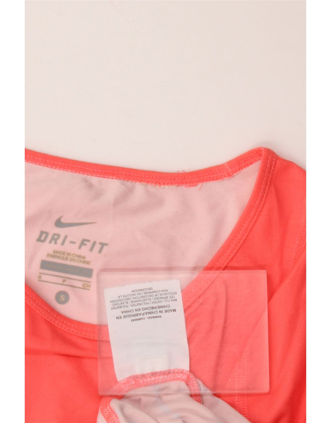 Женский топ NIKE Dri Fit с рукавом 3/4, UK 10, маленький полиэстер в розовую полоску