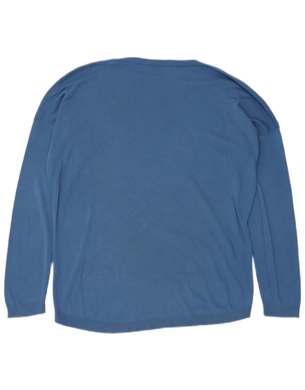 Мужской свитер BENETTON с круглым вырезом XL, синий