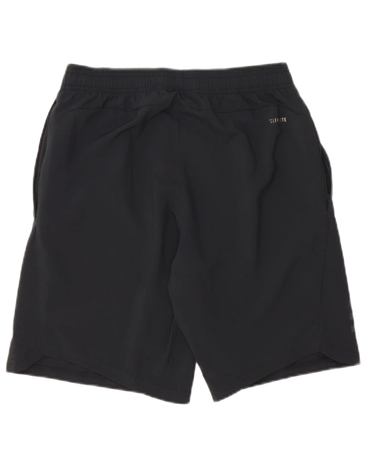 Мужские спортивные шорты Adidas Climalite, маленькие черные из полиэстера