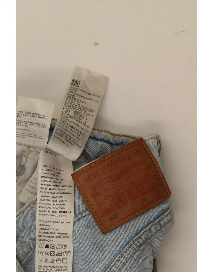 Мужские укороченные джинсы Levi's 501 W29 L26 синие, хлопок
