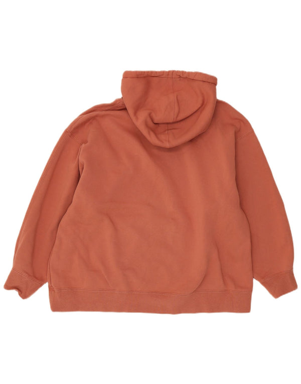 Женский джемпер с капюшоном Jordan Oversized UK 10, маленький оранжевый, хлопок