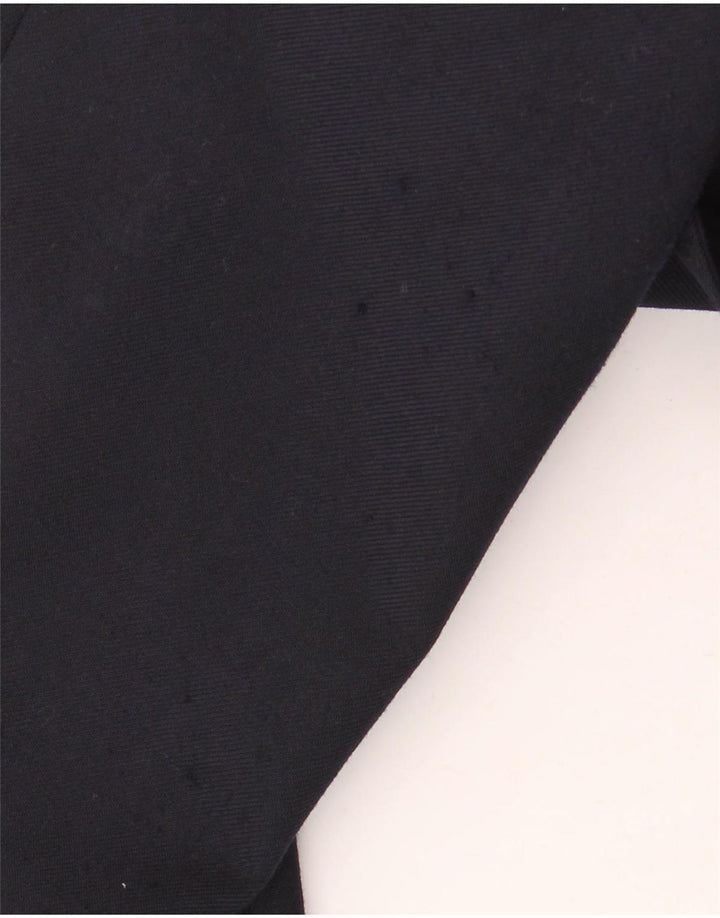 Винтажный женский двубортный пиджак, Великобритания 14, средний темно-синий