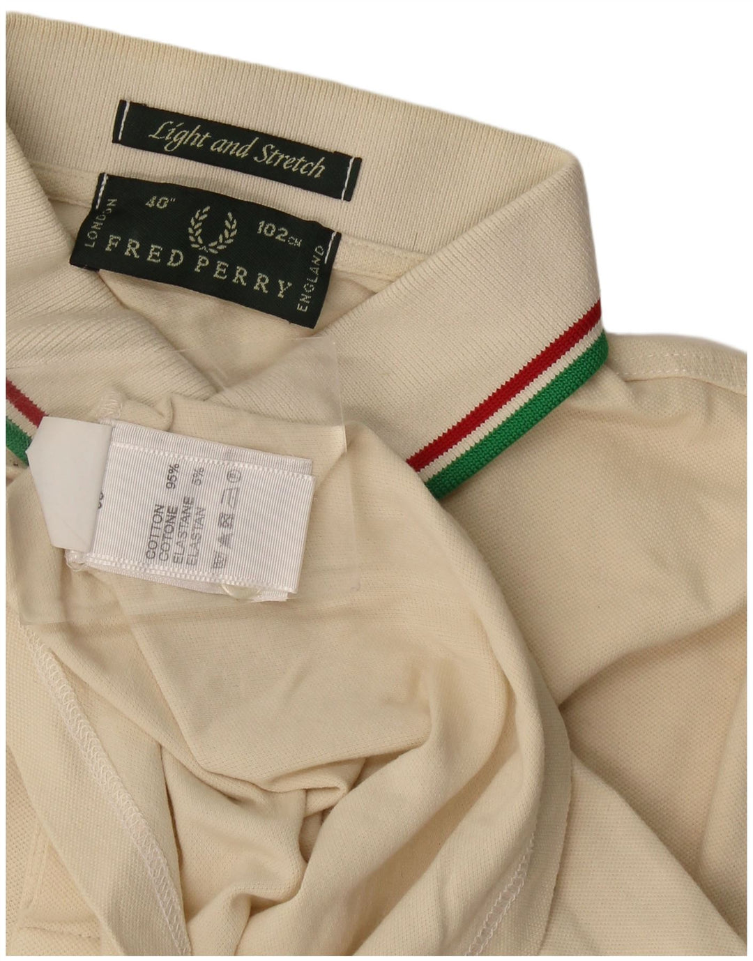 Мужская рубашка-поло Fred Perry среднего бежевого цвета, хлопок