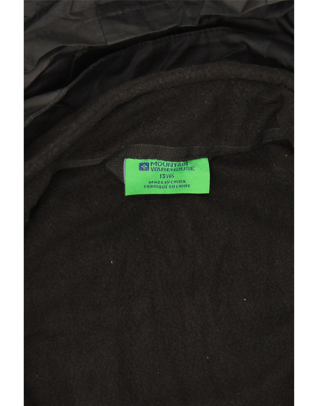 MOUNTAIN WAREHOUSE Boys Hooded Windbreaker Jacket 12-13 Years Black Vintage Mountain Warehouse and Second-Hand Mountain Warehouse from Messina Hembry 