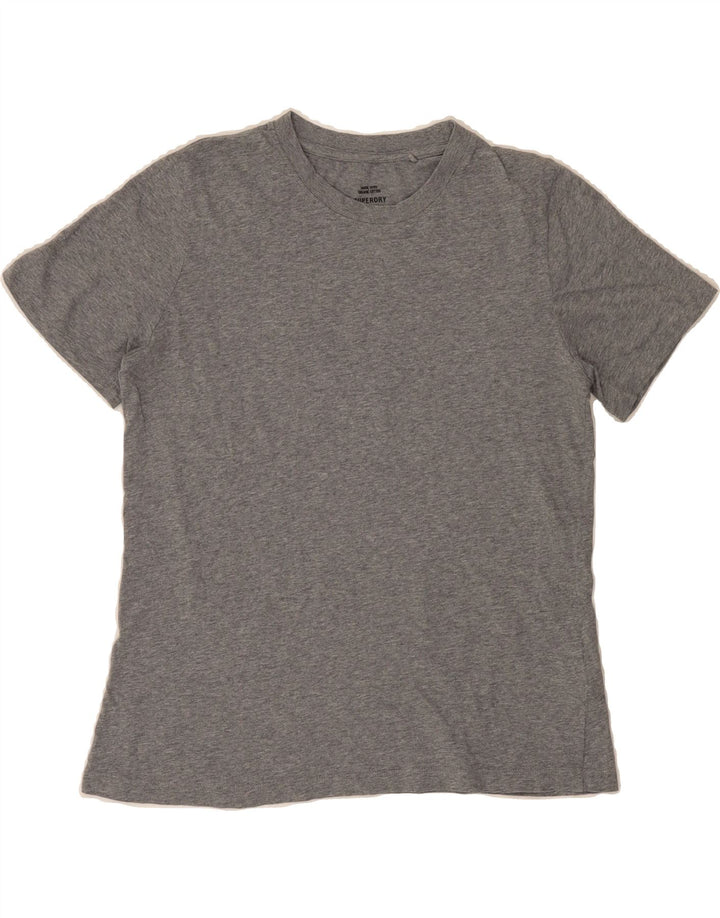 SUPERDRY Womens T-Shirt Top UK 10 Small  Grey Cotton Vintage Superdry and Second-Hand Superdry from Messina Hembry 